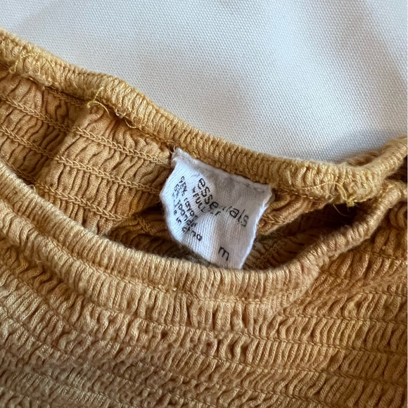 💖 Full tilt yellow womens crop top - Picture 3 of 3